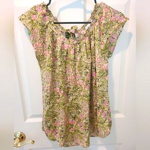 Lauren Conrad Floral Blouse